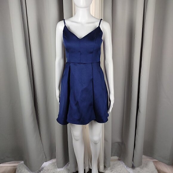 Windsor Wedding, Prom, Formal, Evening, Navy Blue Mini Dress. Size 3/4 - Picture 1 of 11